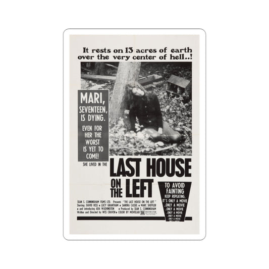 The Last House on the Left 1972 Movie Poster STICKER Vinyl Die-Cut Decal-2 Inch-The Sticker Space