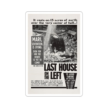 The Last House on the Left 1972 Movie Poster STICKER Vinyl Die-Cut Decal-4 Inch-The Sticker Space