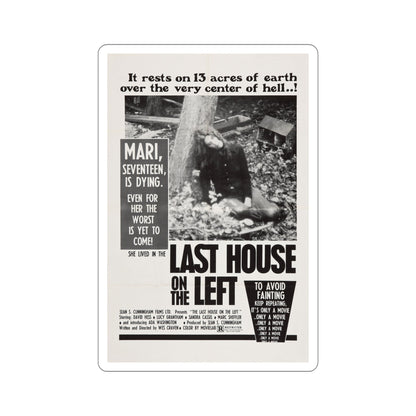 The Last House on the Left 1972 Movie Poster STICKER Vinyl Die-Cut Decal-5 Inch-The Sticker Space