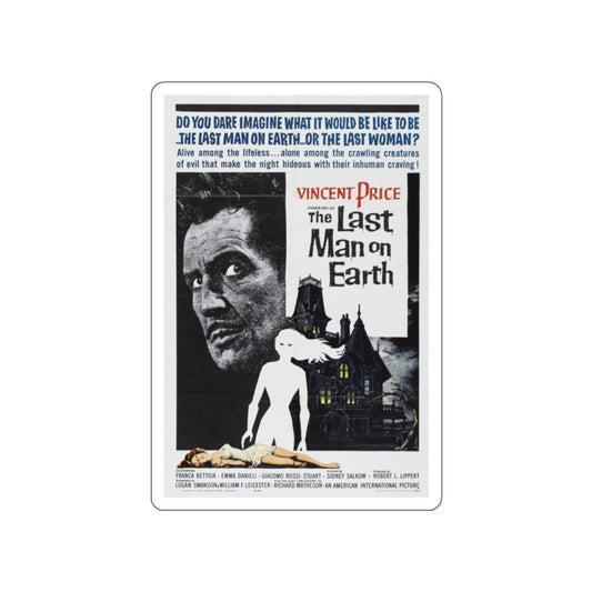 THE LAST MAN ON EARTH 1964 Movie Poster STICKER Vinyl Die-Cut Decal-White-The Sticker Space