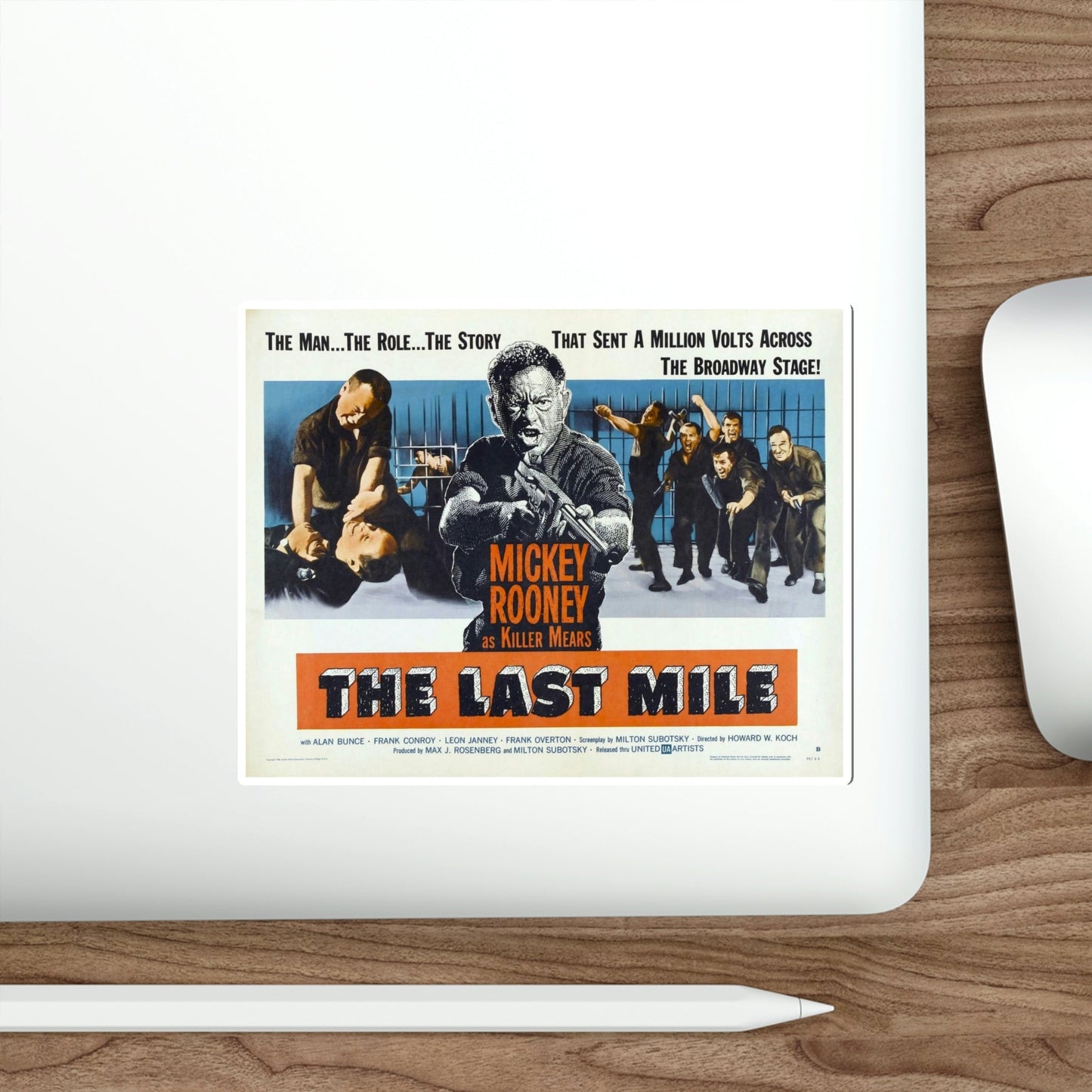 The Last Mile 1959 Movie Poster STICKER Vinyl Die-Cut Decal-The Sticker Space