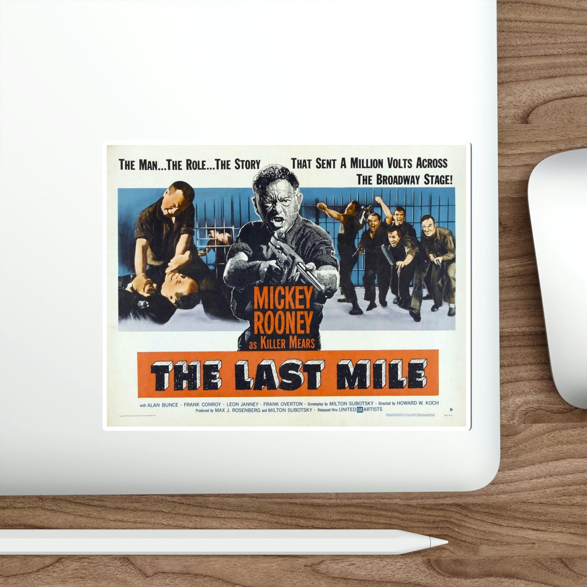 The Last Mile 1959 Movie Poster STICKER Vinyl Die-Cut Decal-The Sticker Space