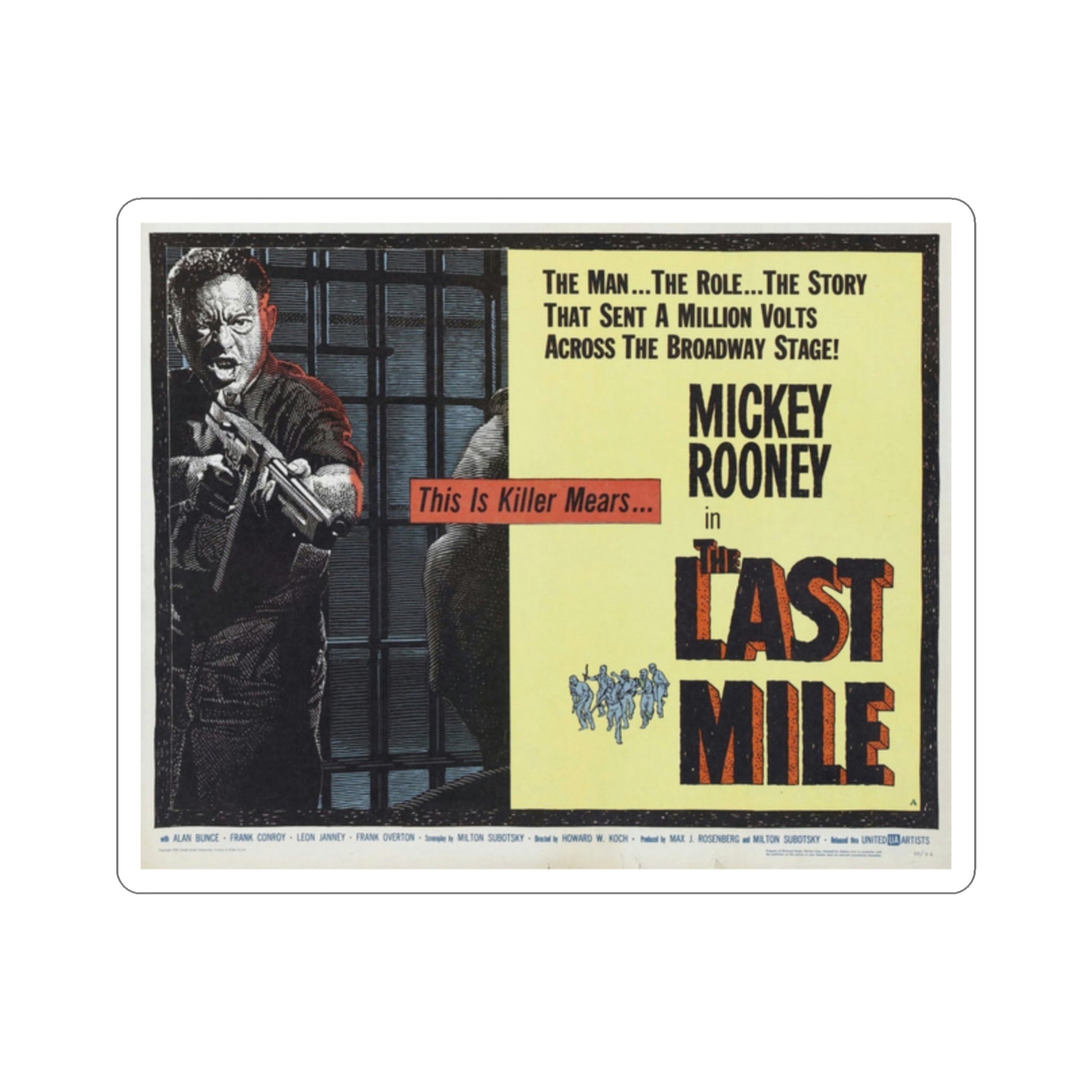 The Last Mile 1959 v2 Movie Poster STICKER Vinyl Die-Cut Decal-2 Inch-The Sticker Space