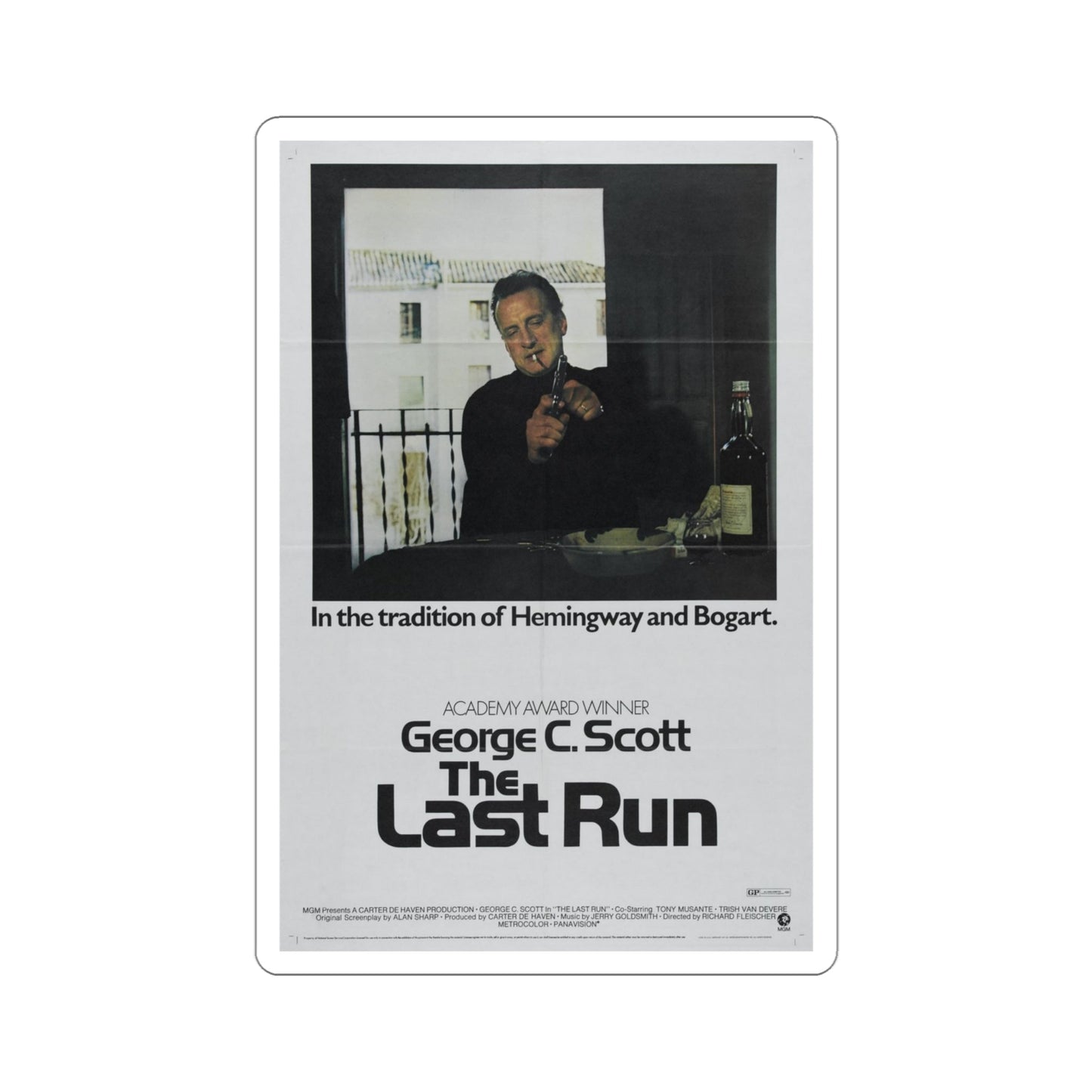 The Last Run 1971 Movie Poster STICKER Vinyl Die-Cut Decal-4 Inch-The Sticker Space