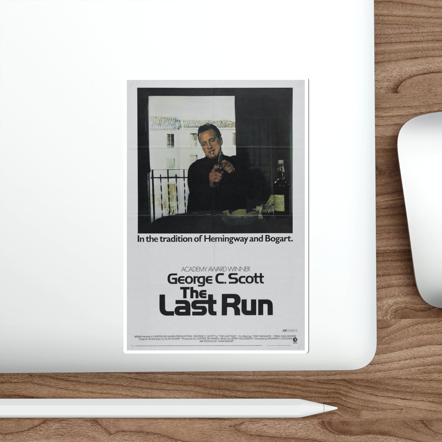 The Last Run 1971 Movie Poster STICKER Vinyl Die-Cut Decal-The Sticker Space