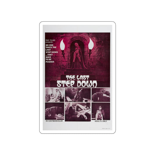 THE LAST STEP DOWN 1970 Movie Poster STICKER Vinyl Die-Cut Decal-White-The Sticker Space