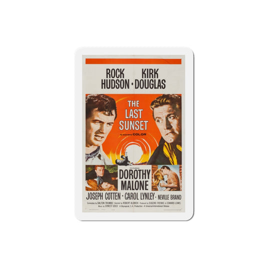 The Last Sunset 1961 Movie Poster Die-Cut Magnet-2 Inch-The Sticker Space