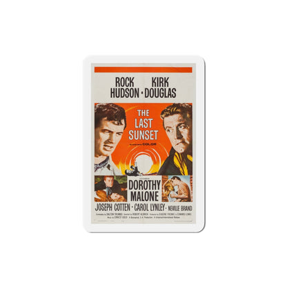 The Last Sunset 1961 Movie Poster Die-Cut Magnet-3 Inch-The Sticker Space
