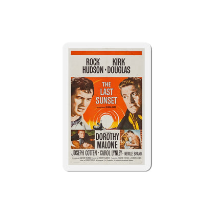 The Last Sunset 1961 Movie Poster Die-Cut Magnet-4 Inch-The Sticker Space