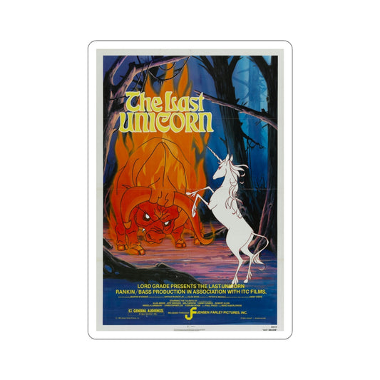 The Last Unicorn 1982 Movie Poster STICKER Vinyl Die-Cut Decal-6 Inch-The Sticker Space