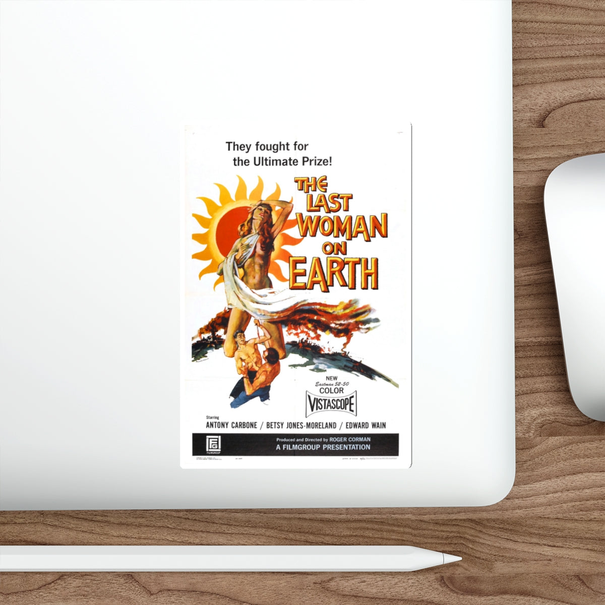 THE LAST WOMAN ON EARTH 1960 Movie Poster STICKER Vinyl Die-Cut Decal-The Sticker Space