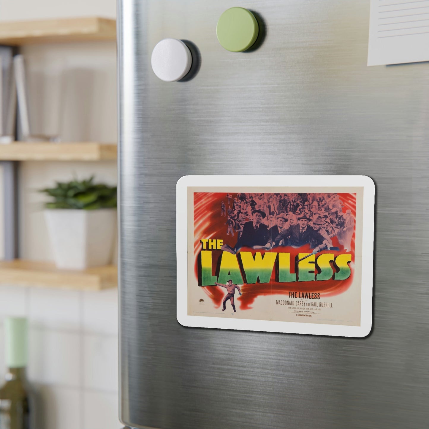 The Lawless 1950 Movie Poster Die-Cut Magnet-The Sticker Space