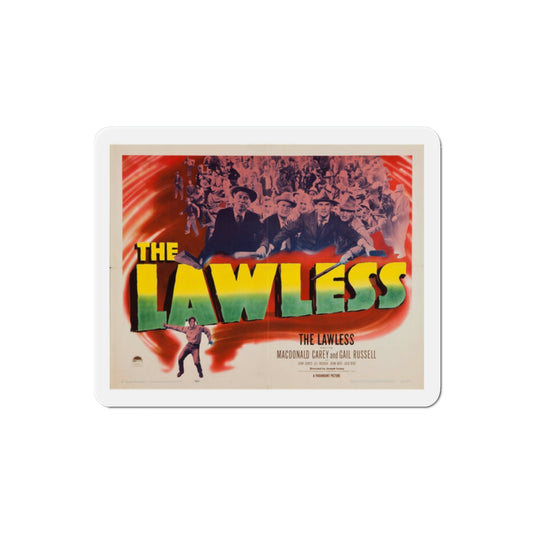 The Lawless 1950 Movie Poster Die-Cut Magnet-2 Inch-The Sticker Space
