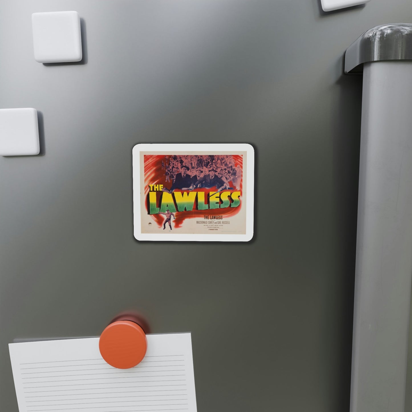 The Lawless 1950 Movie Poster Die-Cut Magnet-The Sticker Space