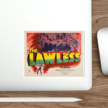 The Lawless 1950 Movie Poster STICKER Vinyl Die-Cut Decal-The Sticker Space