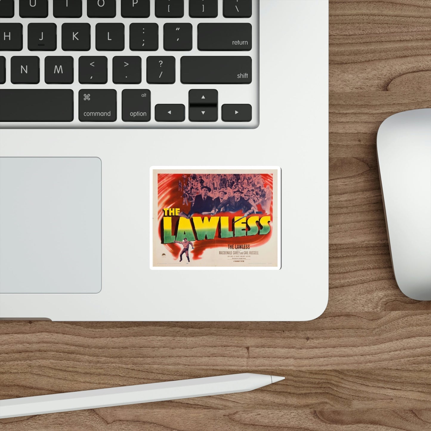 The Lawless 1950 Movie Poster STICKER Vinyl Die-Cut Decal-The Sticker Space