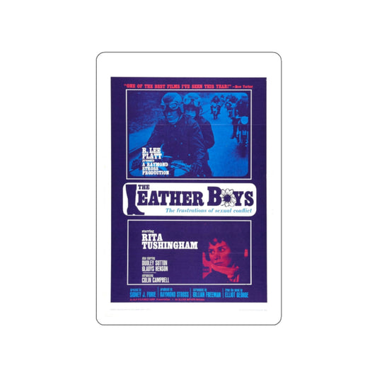 THE LEATHER BOYS 1964 Movie Poster STICKER Vinyl Die-Cut Decal-White-The Sticker Space