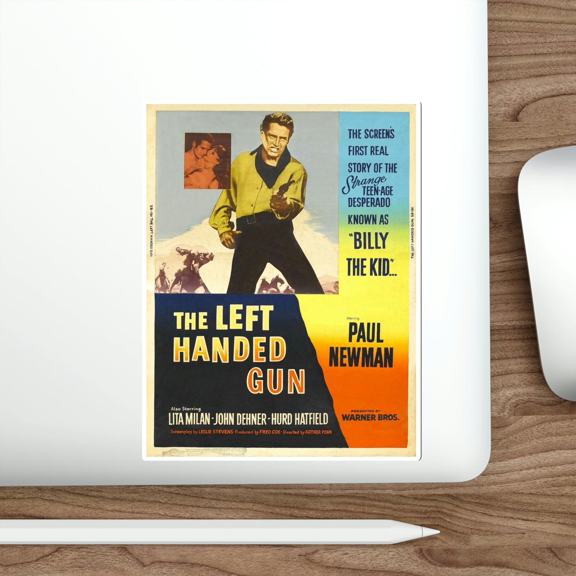 The Left Handed Gun 1958 Movie Poster STICKER Vinyl Die-Cut Decal-The Sticker Space