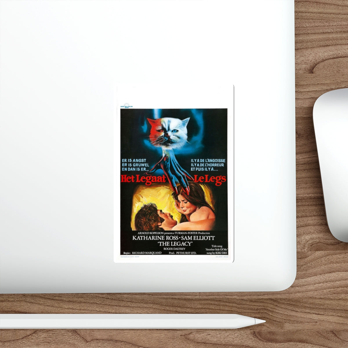THE LEGACY (BELGIAN) 1978 Movie Poster STICKER Vinyl Die-Cut Decal-The Sticker Space