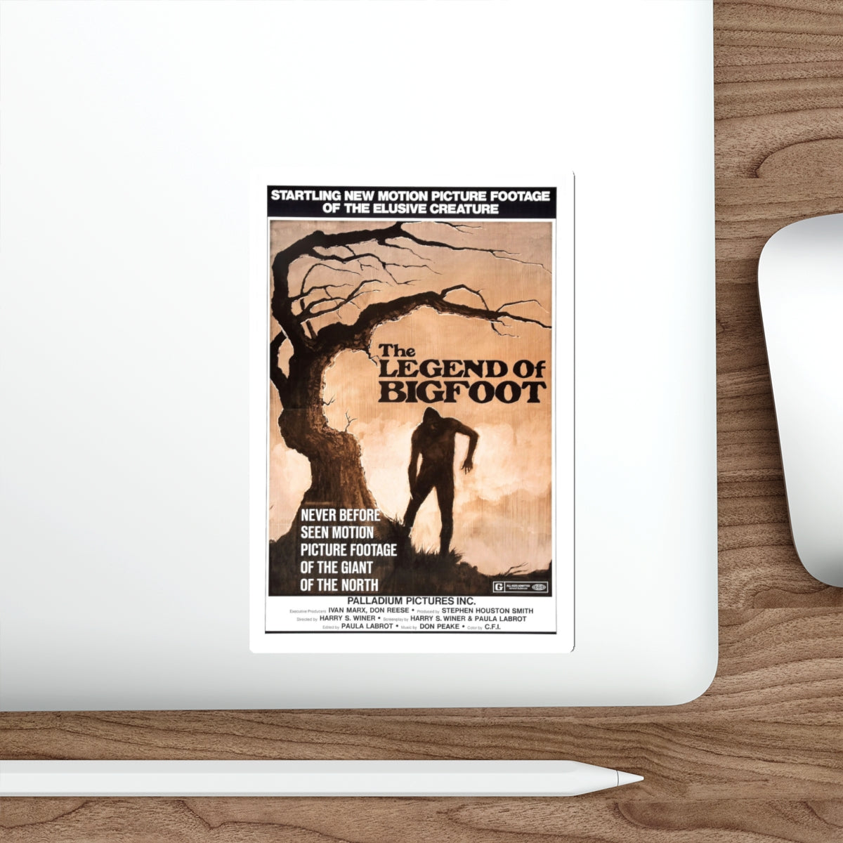 THE LEGEND OF BIGFOOT 1975 Movie Poster STICKER Vinyl Die-Cut Decal-The Sticker Space