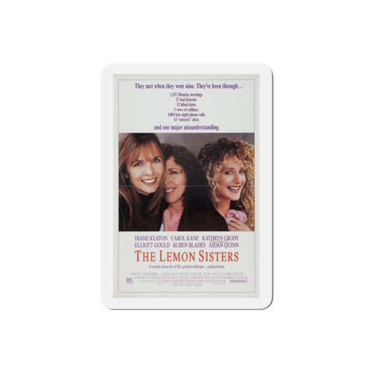 The Lemon Sisters 1990 Movie Poster Die-Cut Magnet-2" x 2"-The Sticker Space