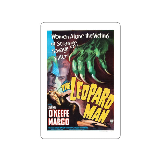 THE LEOPARD MAN 1943 Movie Poster STICKER Vinyl Die-Cut Decal-White-The Sticker Space