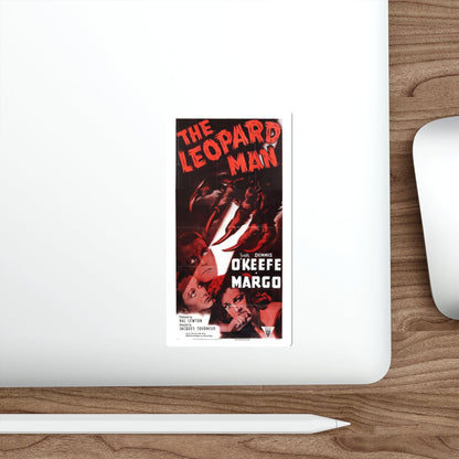 THE LEOPARD MAN (3) 1943 Movie Poster STICKER Vinyl Die-Cut Decal-The Sticker Space