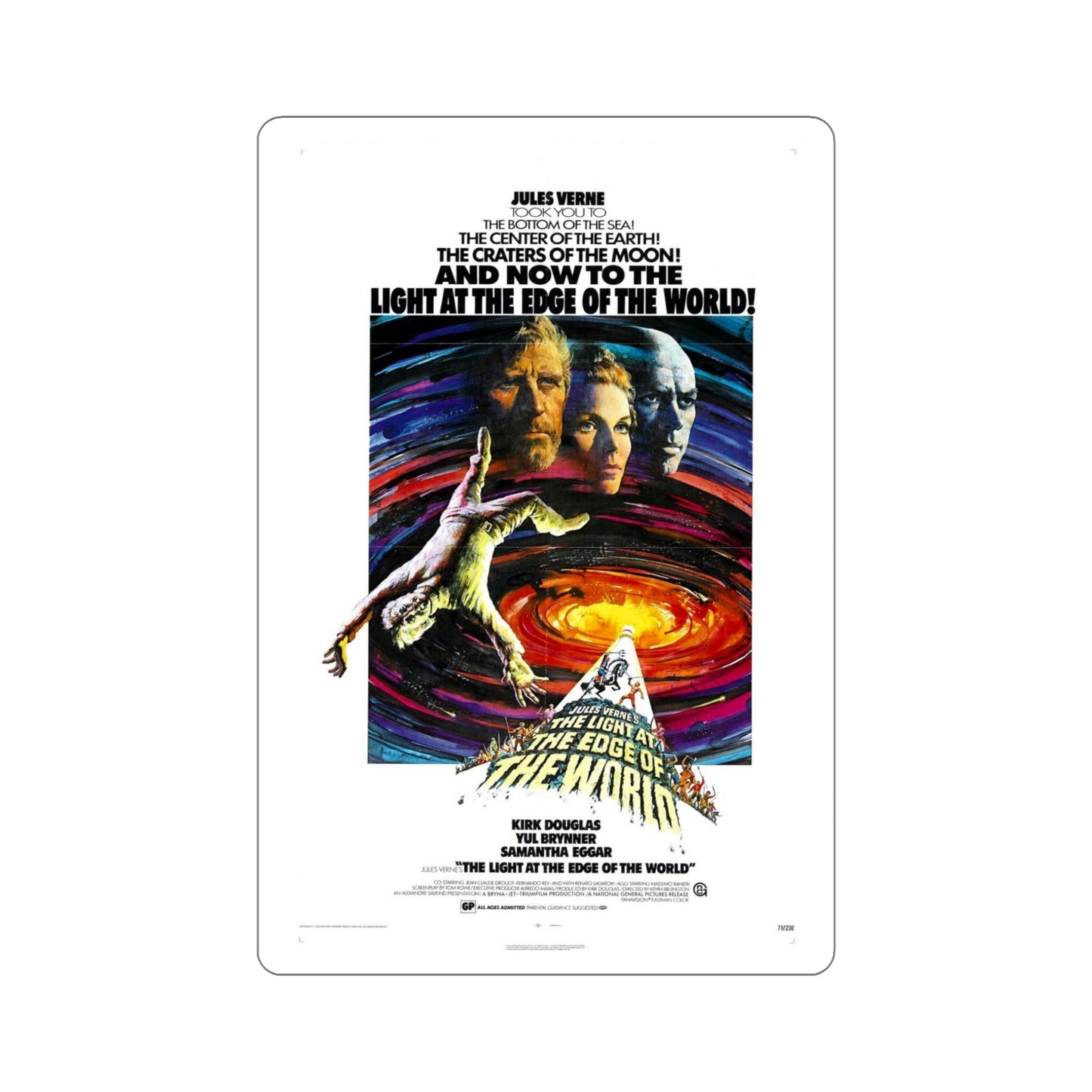 The Light at the Edge of the World 1971 Movie Poster STICKER Vinyl Die-Cut Decal-5 Inch-The Sticker Space