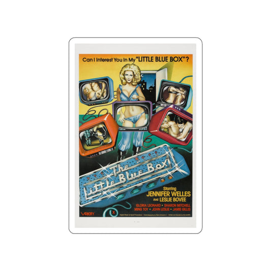 THE LITTLE BLUE BOX 1979 Movie Poster STICKER Vinyl Die-Cut Decal-White-The Sticker Space
