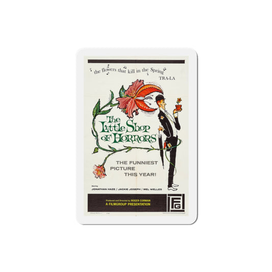 The Little Shop of Horrors 1960 Movie Poster Die-Cut Magnet-2 Inch-The Sticker Space