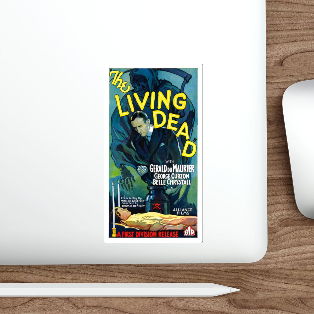 THE LIVING DEAD (2) 1934 Movie Poster STICKER Vinyl Die-Cut Decal-The Sticker Space