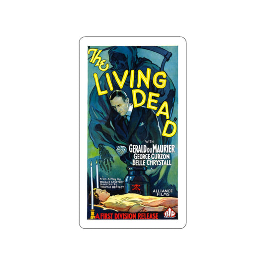 THE LIVING DEAD (2) 1934 Movie Poster STICKER Vinyl Die-Cut Decal-White-The Sticker Space