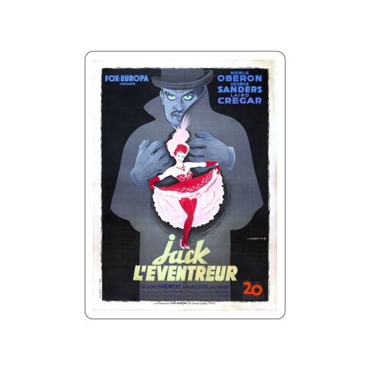 THE LODGER (FRENCH) 1944 Movie Poster STICKER Vinyl Die-Cut Decal-White-The Sticker Space