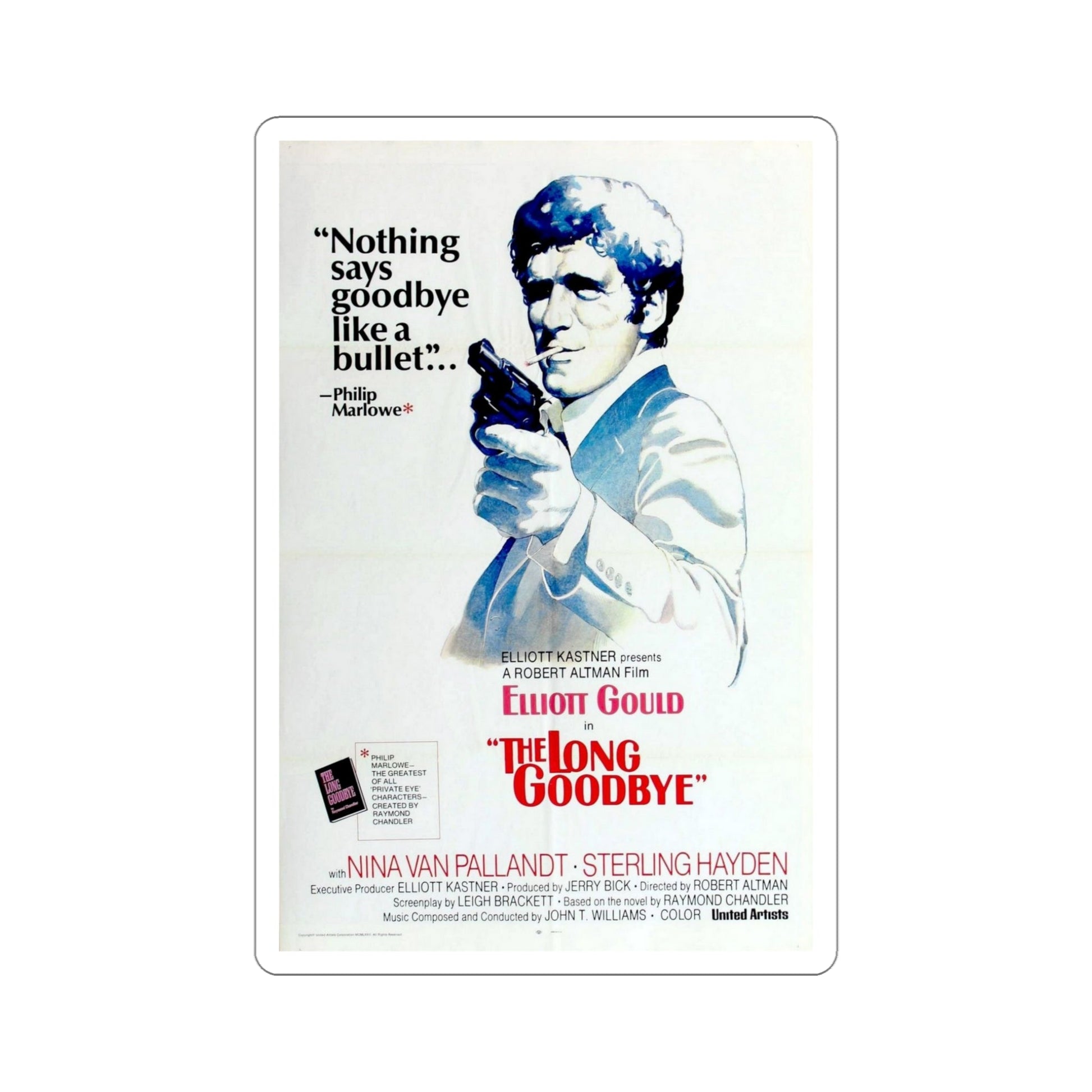 The Long Goodbye 1973 2 Movie Poster STICKER Vinyl Die-Cut Decal-5 Inch-The Sticker Space