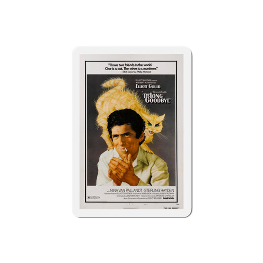 The Long Goodbye 1973 4 Movie Poster Die-Cut Magnet-2" x 2"-The Sticker Space
