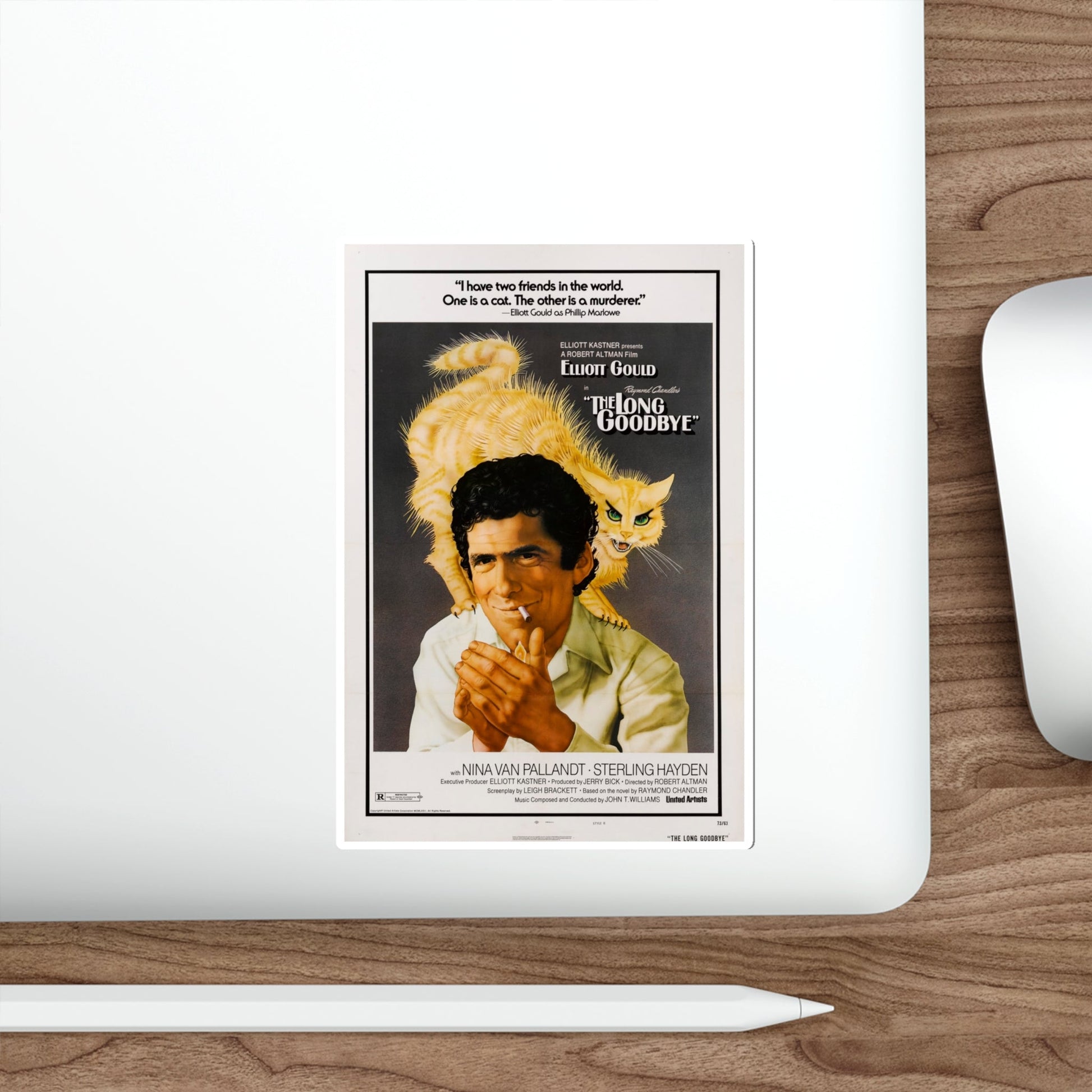 The Long Goodbye 1973 4 Movie Poster STICKER Vinyl Die-Cut Decal-The Sticker Space