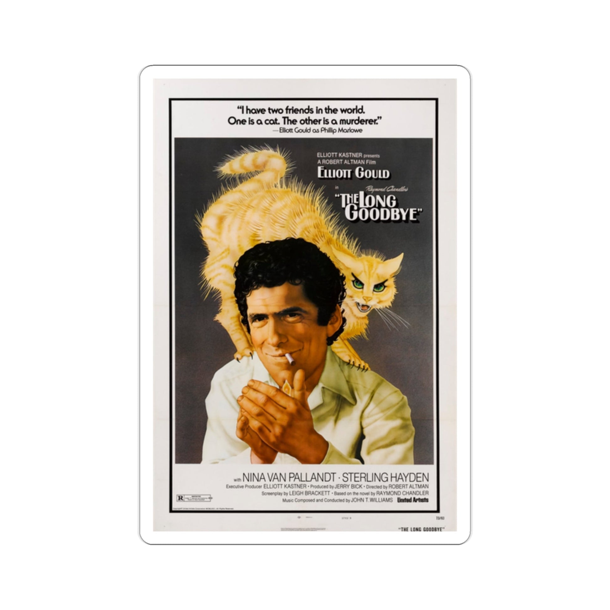 The Long Goodbye 1973 4 Movie Poster STICKER Vinyl Die-Cut Decal-2 Inch-The Sticker Space