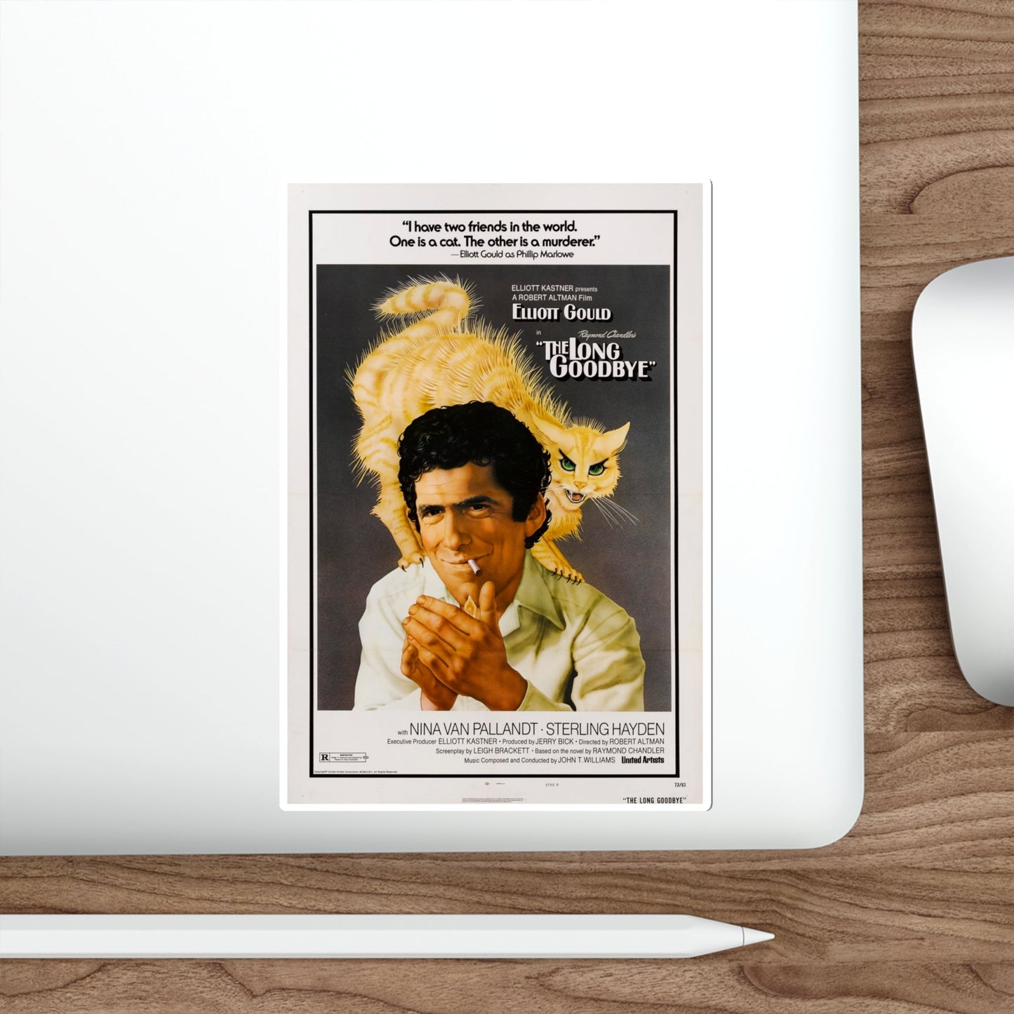 The Long Goodbye 1973 4 Movie Poster STICKER Vinyl Die-Cut Decal-The Sticker Space
