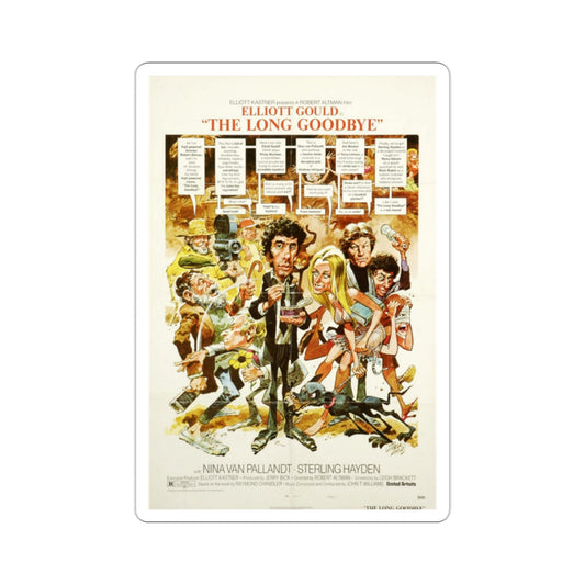 The Long Goodbye 1973 Movie Poster STICKER Vinyl Die-Cut Decal-2 Inch-The Sticker Space