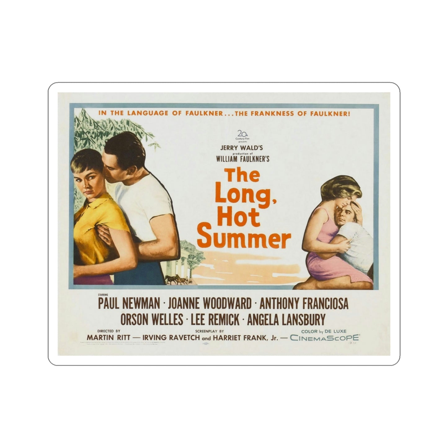 The Long Hot Summer 1958 v2 Movie Poster STICKER Vinyl Die-Cut Decal-3 Inch-The Sticker Space