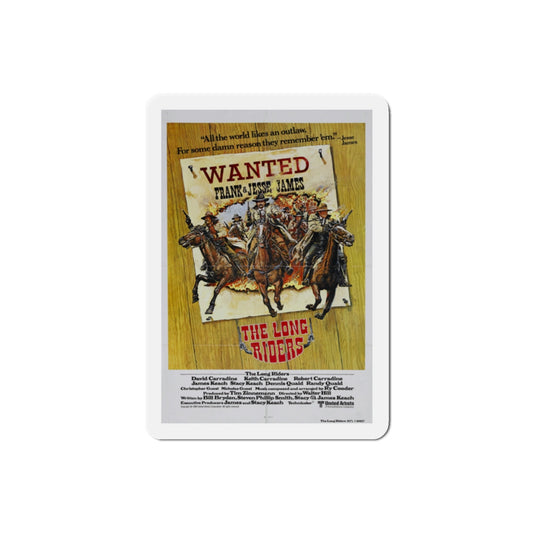 The Long Riders 1980 Movie Poster Die-Cut Magnet-2" x 2"-The Sticker Space