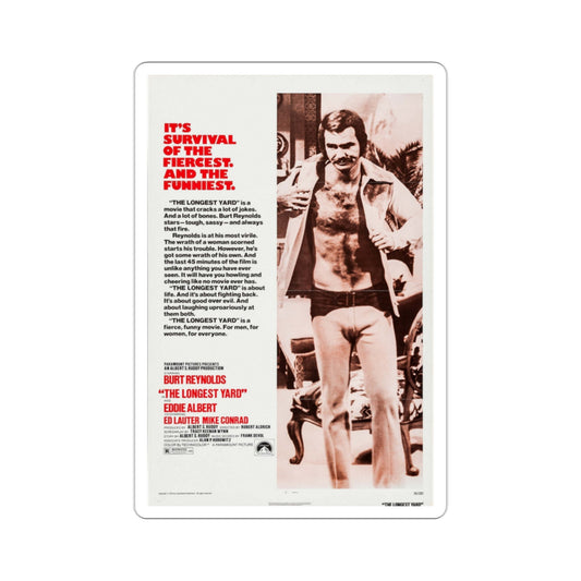 The Longest Yard 1974 Movie Poster STICKER Vinyl Die-Cut Decal-2 Inch-The Sticker Space
