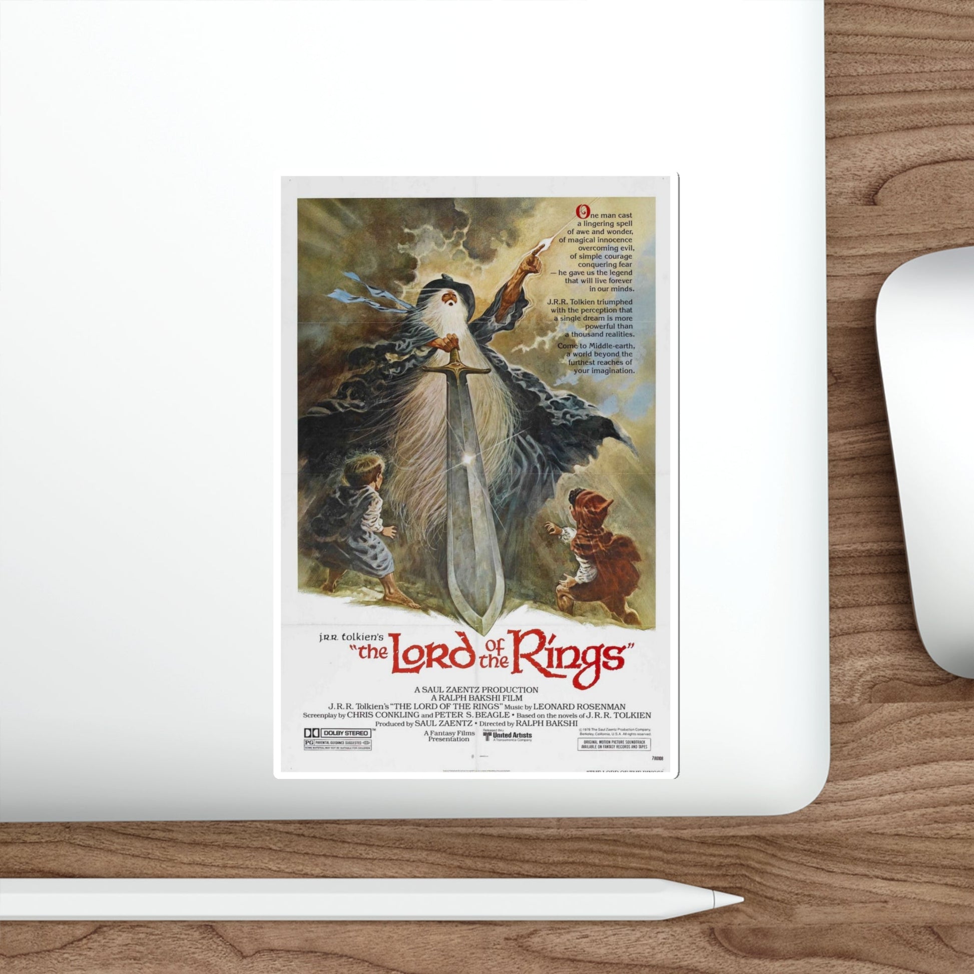 The Lord of the Rings 1978 Movie Poster STICKER Vinyl Die-Cut Decal-The Sticker Space