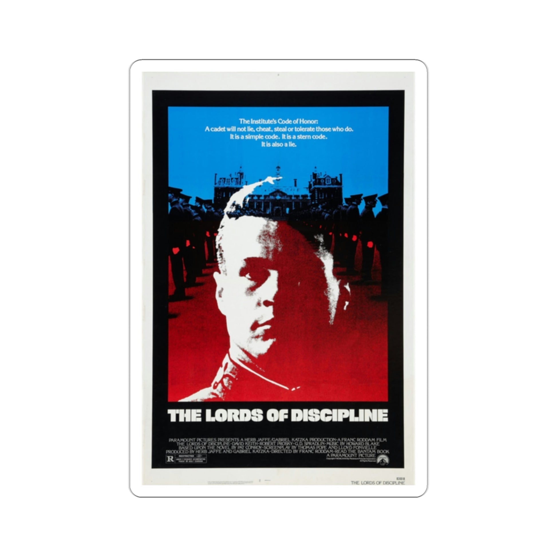 The Lords of Discipline 1983 Movie Poster STICKER Vinyl Die-Cut Decal-2 Inch-The Sticker Space