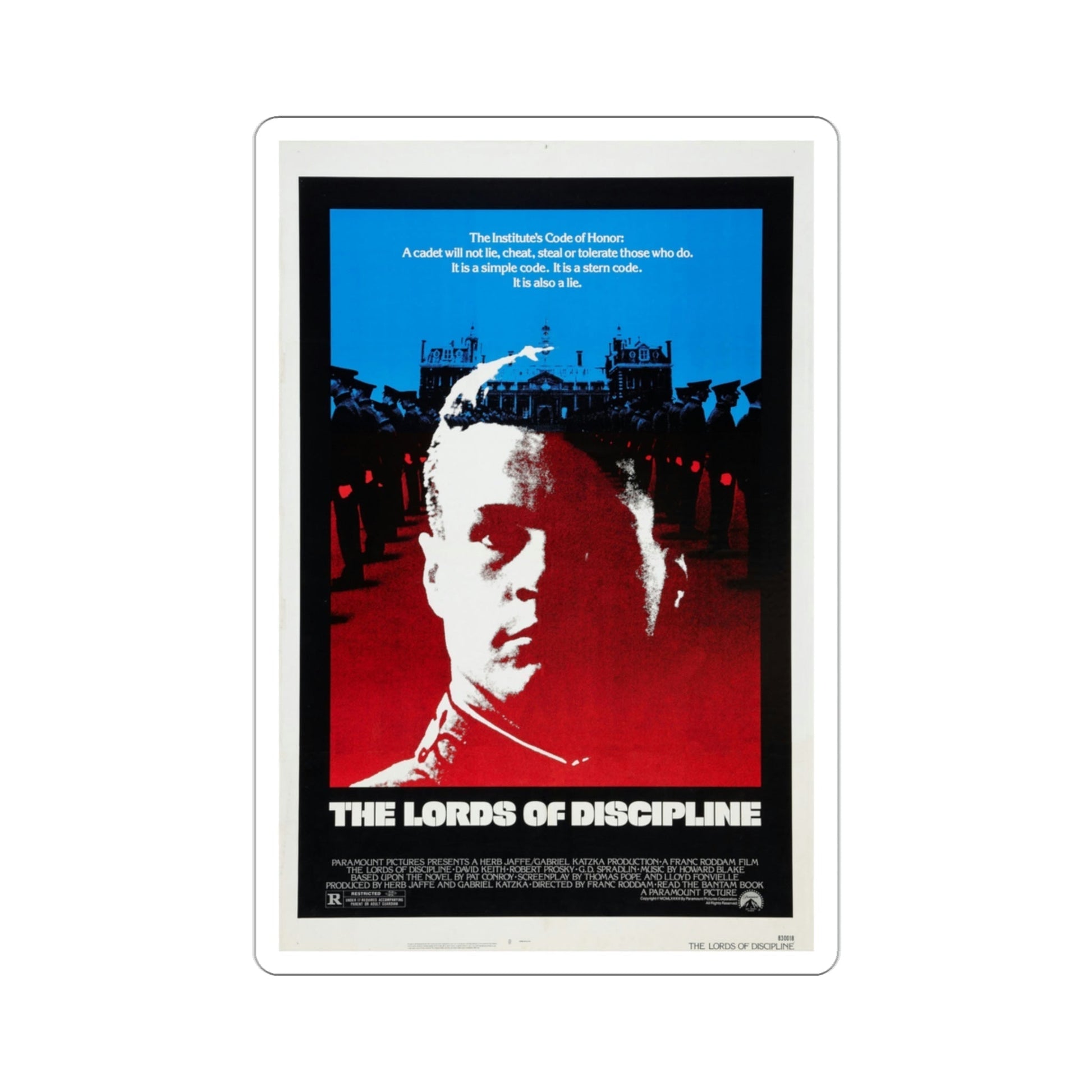 The Lords of Discipline 1983 Movie Poster STICKER Vinyl Die-Cut Decal-3 Inch-The Sticker Space