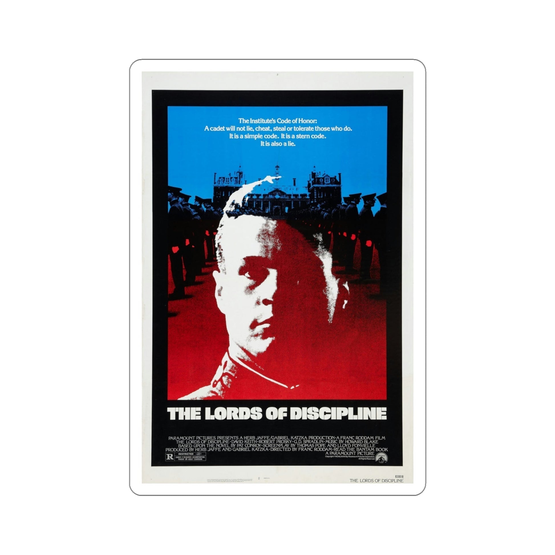 The Lords of Discipline 1983 Movie Poster STICKER Vinyl Die-Cut Decal-6 Inch-The Sticker Space