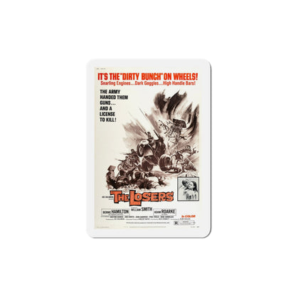 The Losers 1970 Movie Poster Die-Cut Magnet-4" x 4"-The Sticker Space
