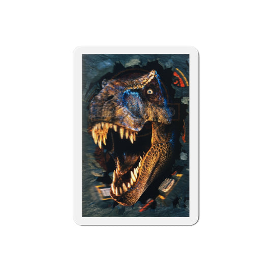 The Lost World Jurassic Park 1997 Movie Poster Die-Cut Magnet-2" x 2"-The Sticker Space