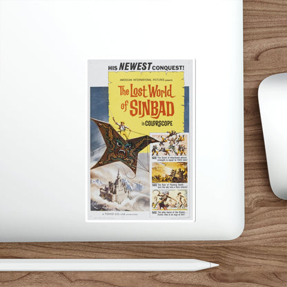 THE LOST WORLD OF SINBAD 1963 Movie Poster STICKER Vinyl Die-Cut Decal-The Sticker Space