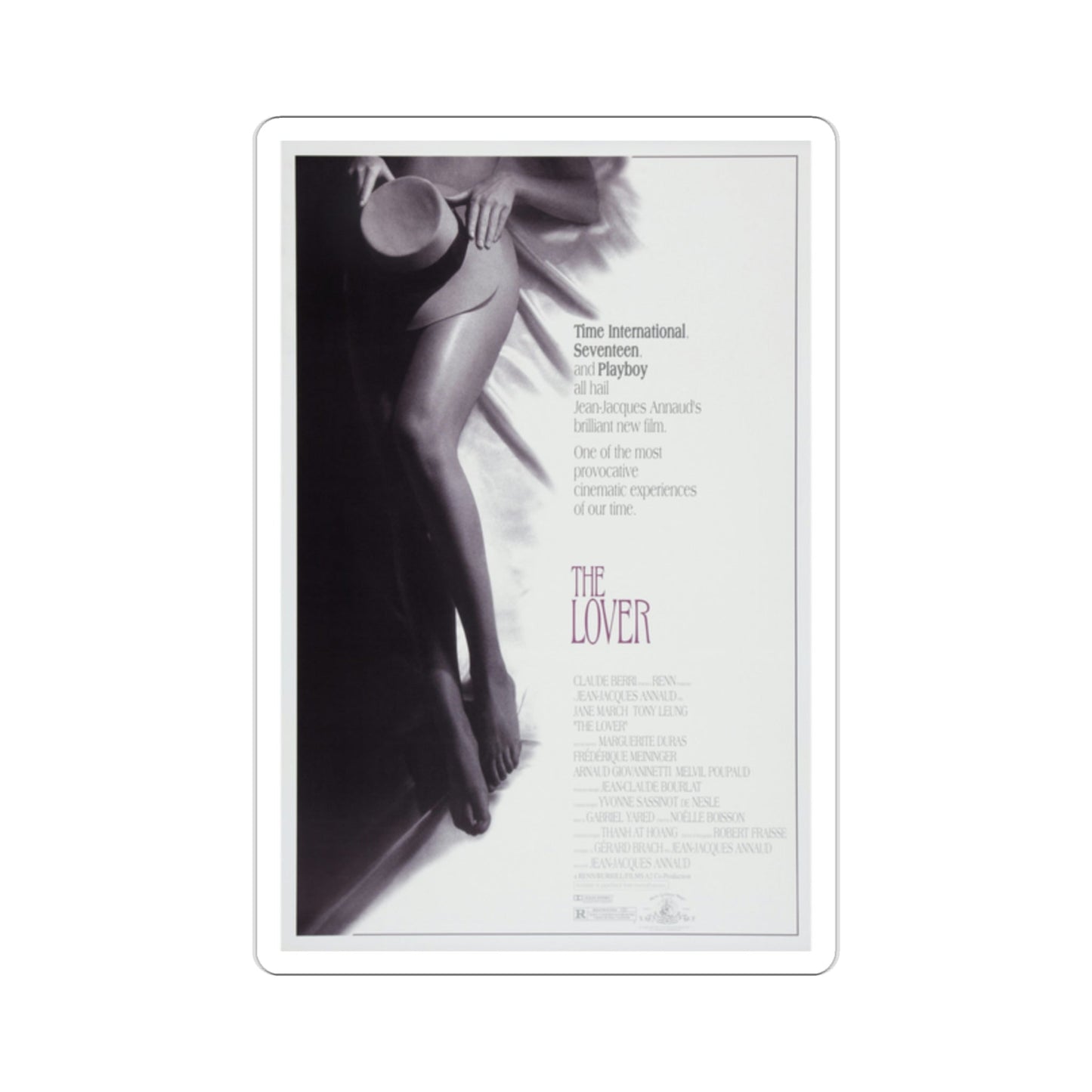 The Lover 1991 Movie Poster STICKER Vinyl Die-Cut Decal-2 Inch-The Sticker Space